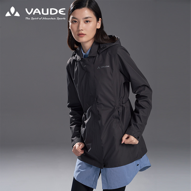 巍德（VAUDE）户外运动女防水透湿冲锋衣防风透气旅行休闲外套女-图0