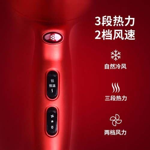 VS沙宣吹风机负离子恒温护发电吹风家用2000W大功率吹风筒VS120CN - 图2