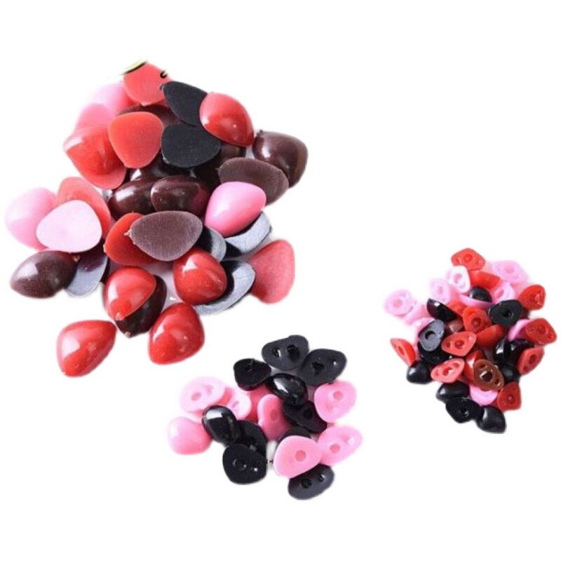 多色玩具公仔动物玩偶眼睛布艺材料黑色针钩平底三角鼻子装饰配件,淘宝优惠券,粉丝福利购,淘宝优惠卷