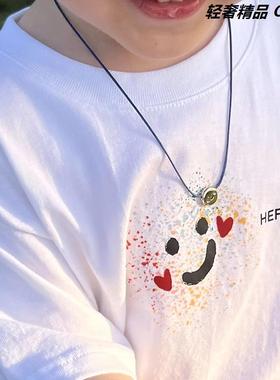 何方小曲奇微笑锁骨链