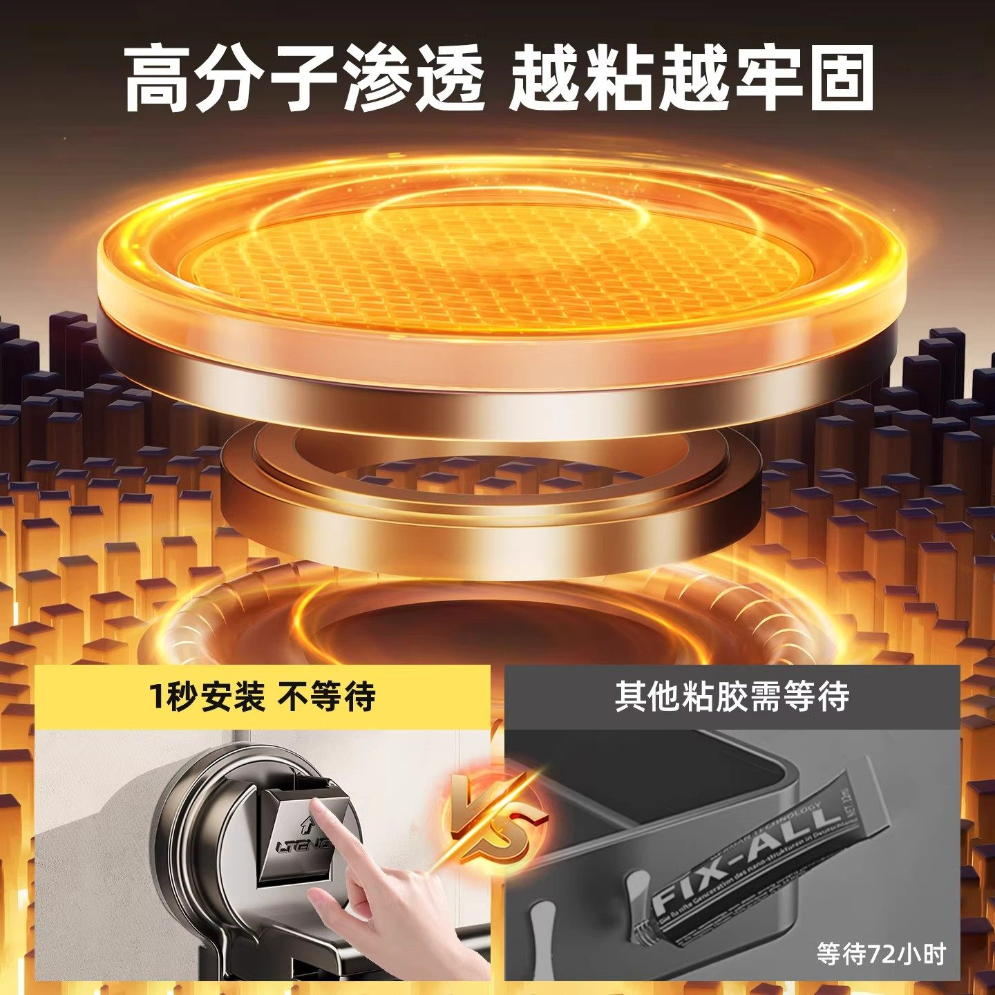 吸盘毛巾架卫生间免打孔壁挂浴巾置物架浴室毛巾杆浴巾浴缸置物架,淘宝优惠券,粉丝福利购,淘宝优惠卷