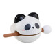 Work station decompression size panda wooden fish knock to decompress children