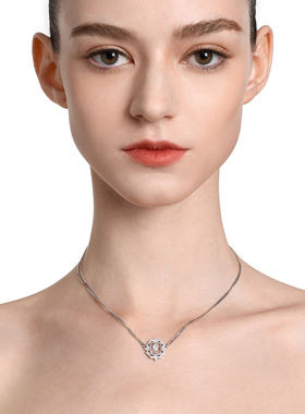 MonsterHarmony水滴锆石镶钻项链