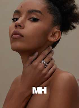 原创设计ins菱形戒指食指戒