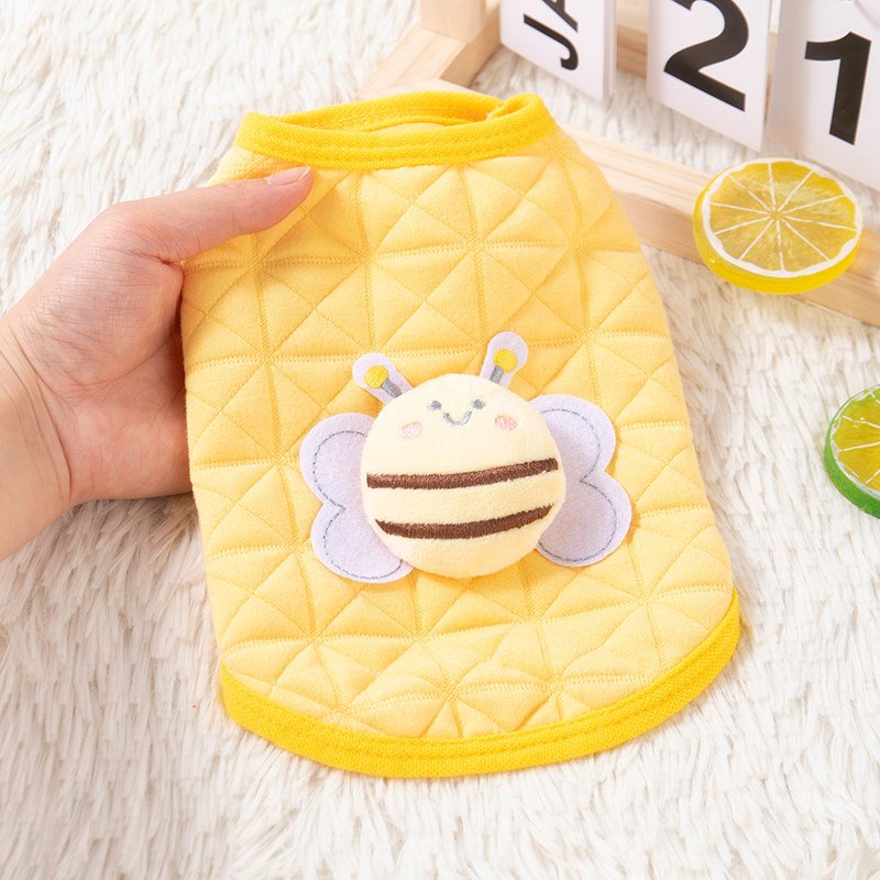 小猫咪衣服秋冬蜜蜂马甲卡通背心加厚保暖可爱幼猫金渐层宠物服装,淘宝优惠券,粉丝福利购,淘宝优惠卷