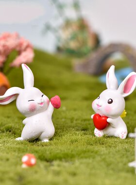 拔萝卜diypvc可爱风月饼盆景