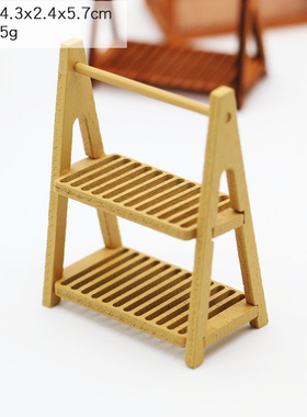 微缩食玩娃娃屋面包架仿真置物架