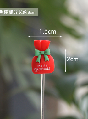 可爱圣诞树老人北极熊花插多肉花盆装饰插牌节日氛围麋鹿微景观