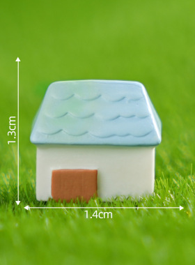 苔藓微景观仿真欧式小房子别墅模型园艺造景配件桌面微缩小摆件