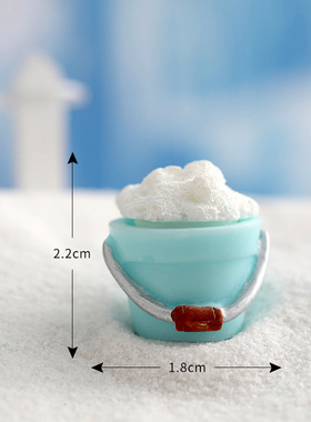 圣诞节冬季雪景小白兔子雪人摆件