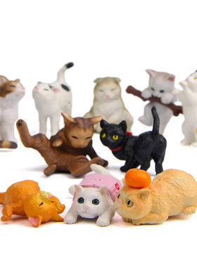 日系卡通猫咪治愈系10款小猫摆件