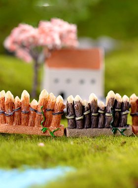 迷你小栅栏彩色围栏生态瓶装饰