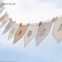 Outdoor Felt Camp Banner Pentagonal Banner Camping Atmosphere Adjustable Camping Decoration Flag Raqi 12 Face 6 m 6 m