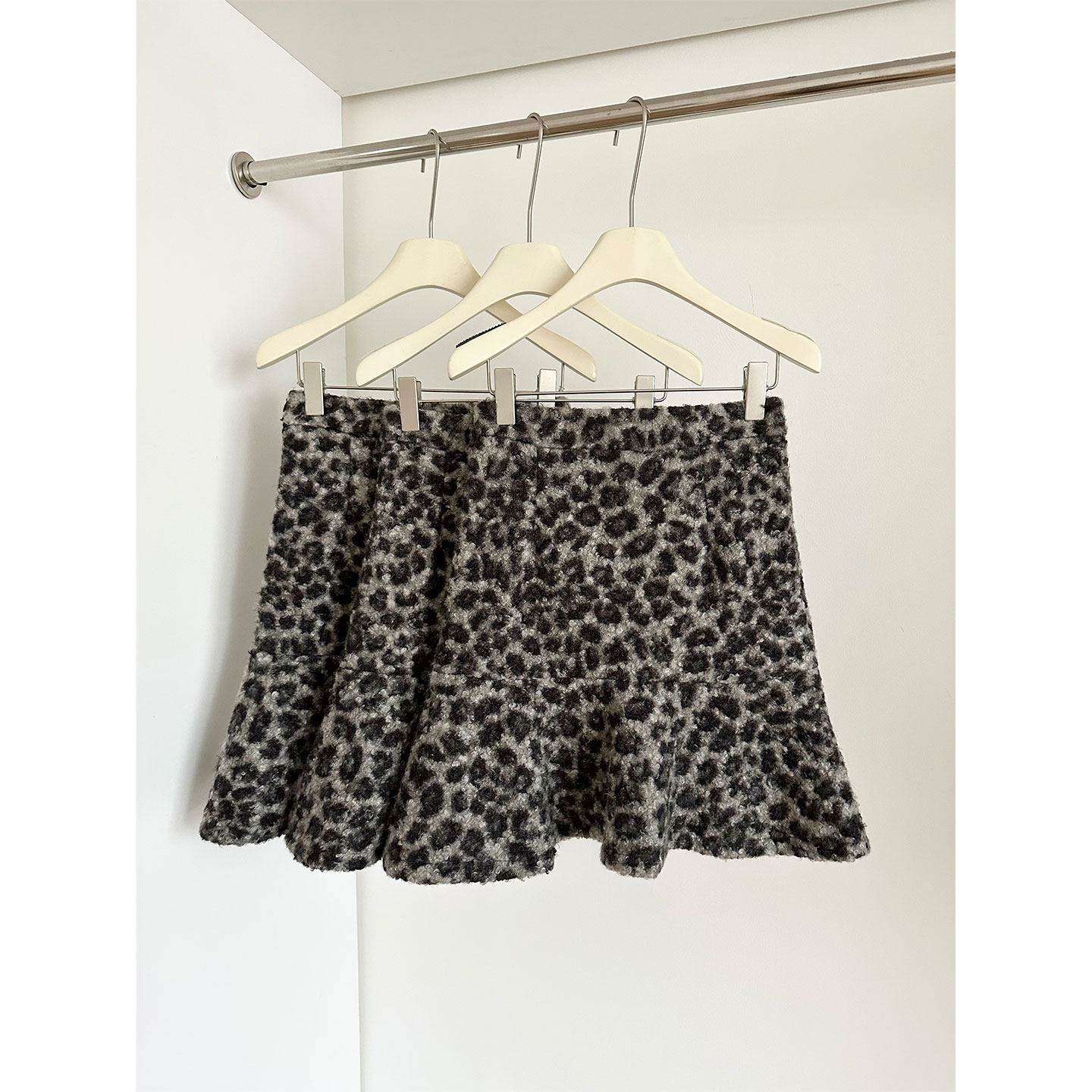 超好看冬装豹纹圈圈加厚毛呢半身裙秋百搭气质小众设计感鱼尾中裙,淘宝优惠券,粉丝福利购,淘宝优惠卷