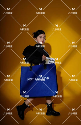 潮童模卡走秀个性演出服装女童摄影潮服大童模特主题比赛儿童写真 - 图1