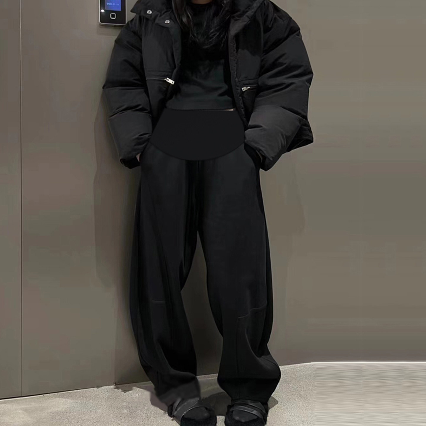 孕妇裤春秋冬季休闲裤外穿时尚大码直筒加长款托腹显瘦香蕉阔腿裤,淘宝优惠券,粉丝福利购,淘宝优惠卷