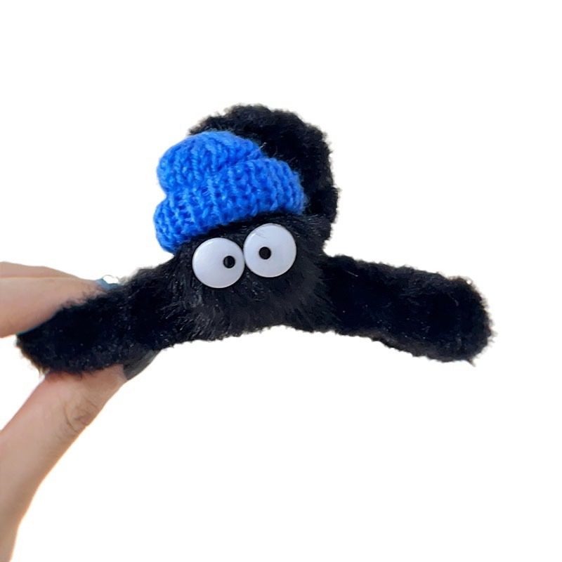 毛毛绒精灵~秋冬可爱发夹女后脑勺抓夹大号鲨鱼夹2023新款感,淘宝优惠券,粉丝福利购,淘宝优惠卷