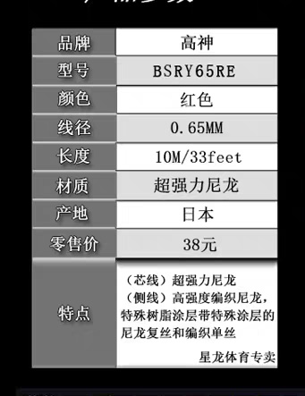 正品GOSEN高神雷鸣58RYZONIC65羽毛球线高弹耐打超强击球音羽拍线 - 图3