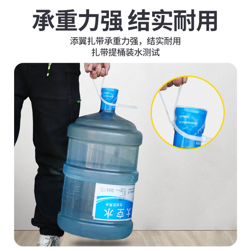 100根自锁式尼龙扎带3*100mm国标拉紧器束线带勒死狗扎丝国标扎绳 - 图0
