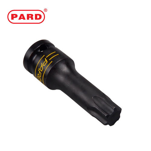 美国PARD进口气动3/8梅花六星型花型旋具套筒风炮扳手批头T15-T55 - 图2