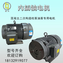 Solid oil pump special interpolation shaft motor three-phase electric 380v inner shaft interpolation type motor without shaft support set to do