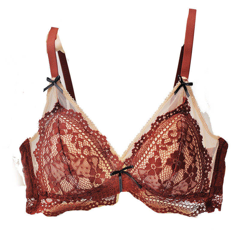 悦靖芝超薄款法式性感甜美少女内衣 悦靖芝文胸