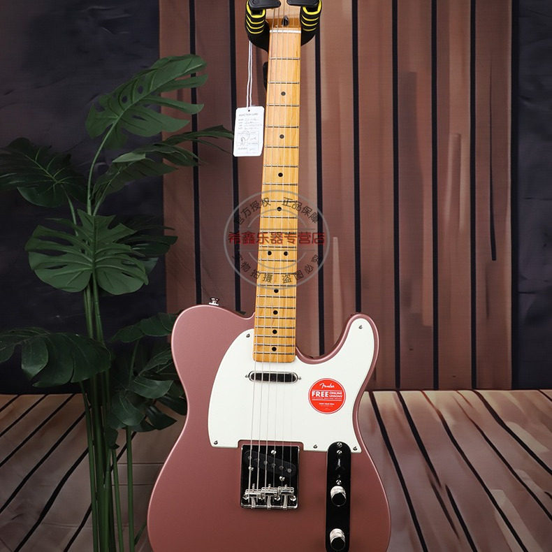 Fender芬达Squier限量款CV系列50s Tele电吉他迷雾勃艮第-图1