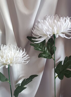 优质仿真菊花批发凤尾菊龙爪菊清明装饰绢花假花
