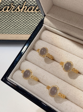 玉戒指女东海水晶玛瑙翡翠玉石指环碧玉猫眼宝石散珠子和田玉戒指