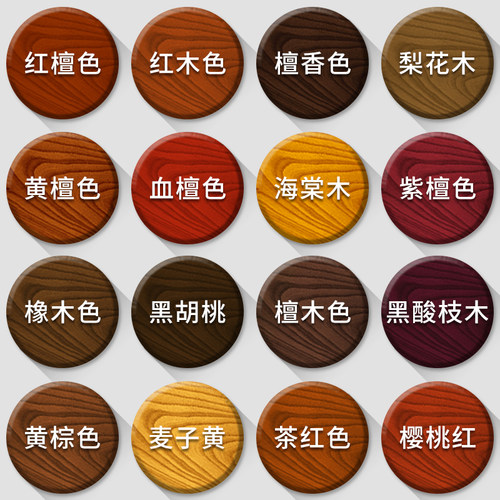 水性漆木器漆木蜡油木头家具柜子木门实木桌子翻新改色木纹漆油漆 - 图1