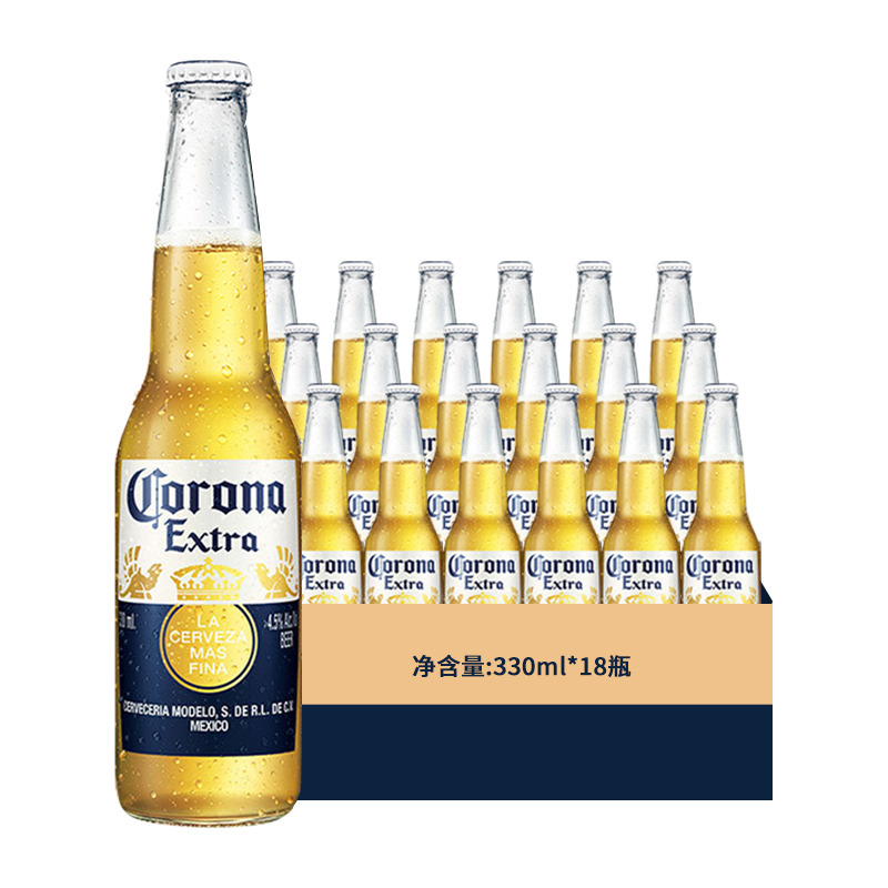 墨西哥科罗娜CORONA进口经典精酿拉格黄啤酒355ml*24瓶整箱装清仓 - 图0