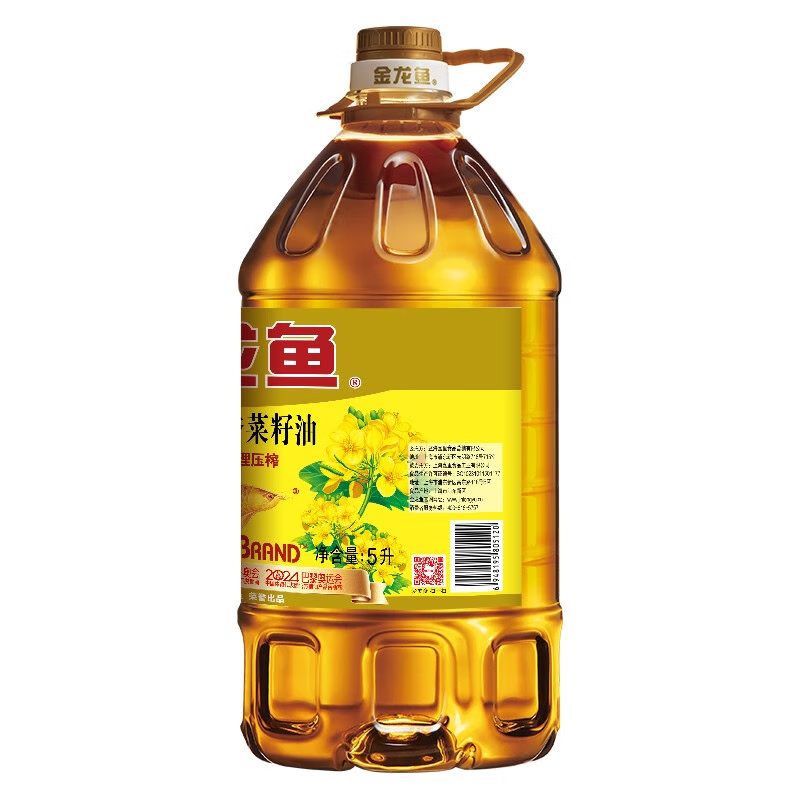 /金龙鱼低芥酸特香5L*2桶  非转基因物理压榨食用油菜籽油,淘宝优惠券,粉丝福利购,淘宝优惠卷
