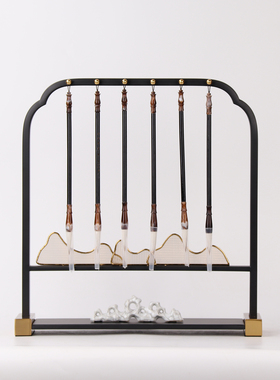 现代中式笔架摆件铁艺餐厅