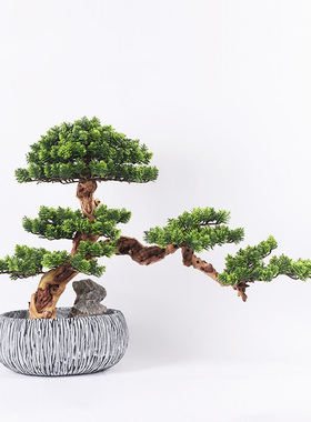 中式现代迎客松仿真售楼处