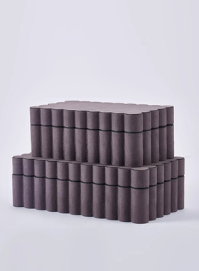 现代简约皮革托盘首饰盒收纳托盘马毛收纳盒画框摆件样板间装饰品