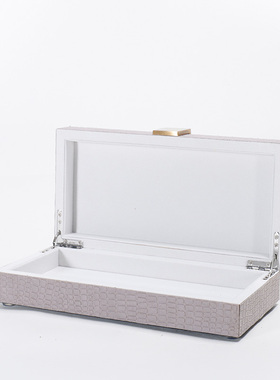 摆件样板间首饰盒皮革简约现代