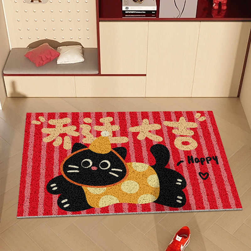 入户门地垫丝圈可裁剪门口门外进门脚垫防滑耐脏门垫乔迁新居地毯,淘宝优惠券,粉丝福利购,淘宝优惠卷