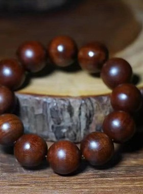 天然雷击枣木手串真品法器