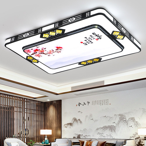 LED客厅灯现代简约2026年新款卧室房间新中式大气吸顶大厅灯套装 - 图0