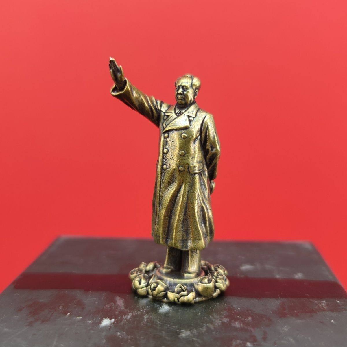 黄铜东方红太阳教员毛主席桌面摆件伟人金属雕像毛泽东办公室家居,淘宝优惠券,粉丝福利购,淘宝优惠卷