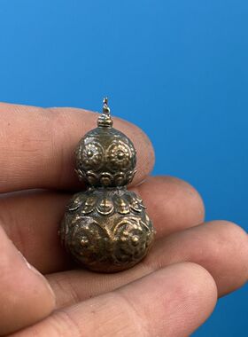 黄铜实心黑神话悟空药师傅紫金铜葫芦仙酿血瓶摆件文玩挂饰钥匙扣
