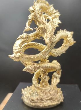 黄铜10厘米高中式摆件装饰古典