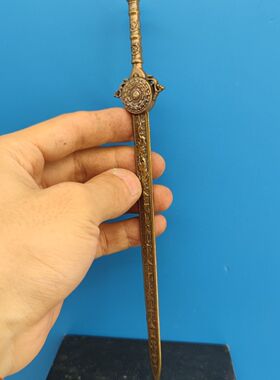 中国古代名剑青虹剑汉剑鞘剑武器模型钥匙挂件青剑兵器手办20cm