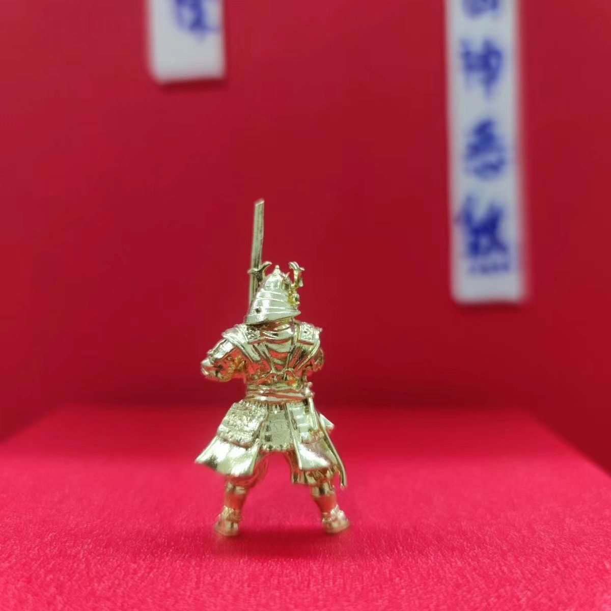 纯铜竖刀流浪武士浪人兵人手办幕府武士古代模型桌面摆件军事对战 - 图2