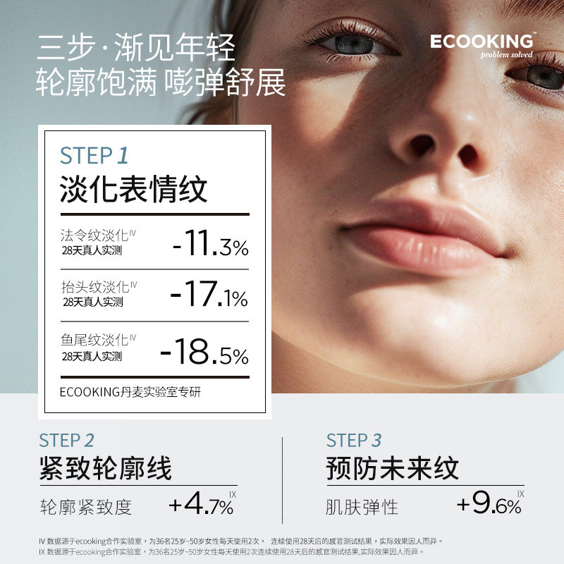 ecooking淡化细纹抗皱六胜多肽原液 ECOOKING依蔻庭液态精华