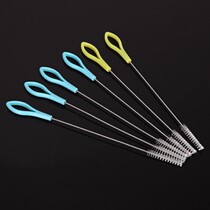 Baby Children Insulation Cup Water Glass Bottle Milk Bottle Brushed Pacifier Brushed Straw Brush With Shank Slim Straw Brush Candy Color