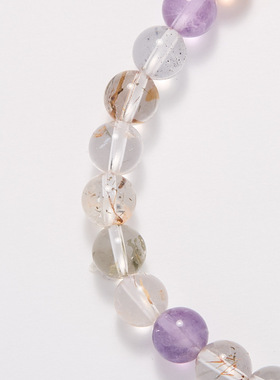 扶摇上天然6MM黑金超七手链女S92