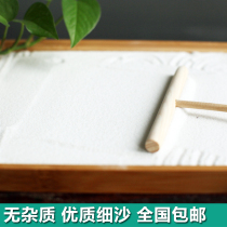 Pure white quartz sand white fine sand quaint landscape sand tray I sand 5 sand patio no impurities white catty