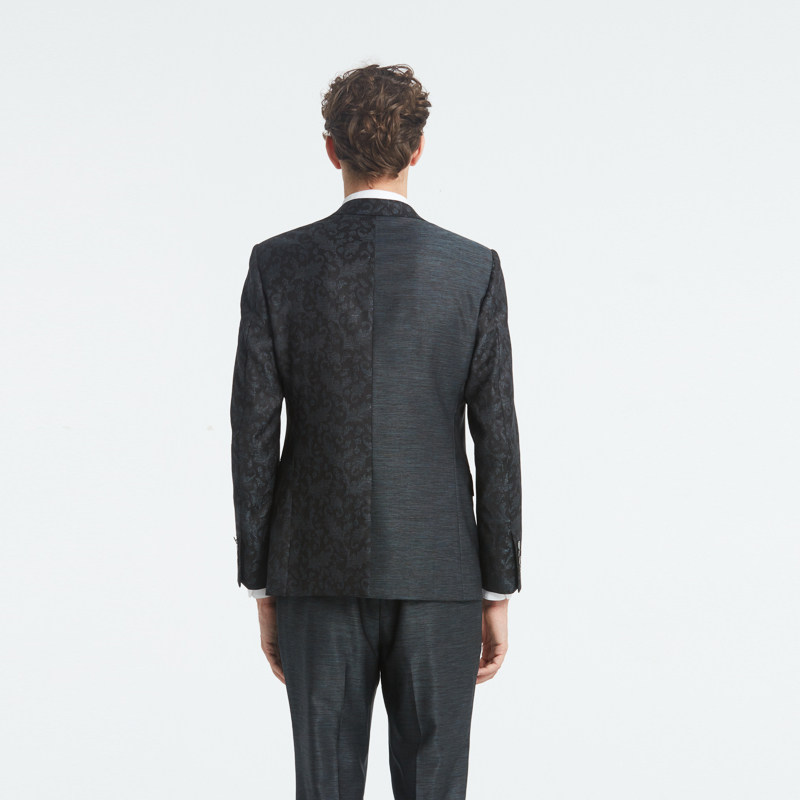 RARE威雅男装 秋冬新款潮流不对称拼接暗提花男士西装外套,淘宝优惠券,粉丝福利购,淘宝优惠卷