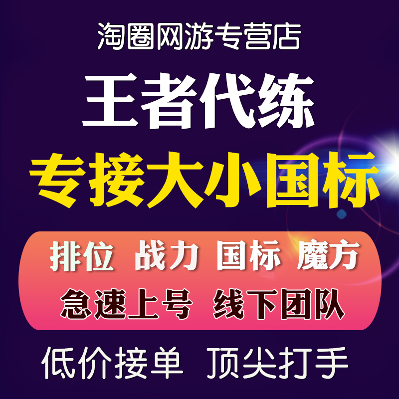 王者荣耀英雄联盟代练小国标排位淘圈网游补款专用链接-图0